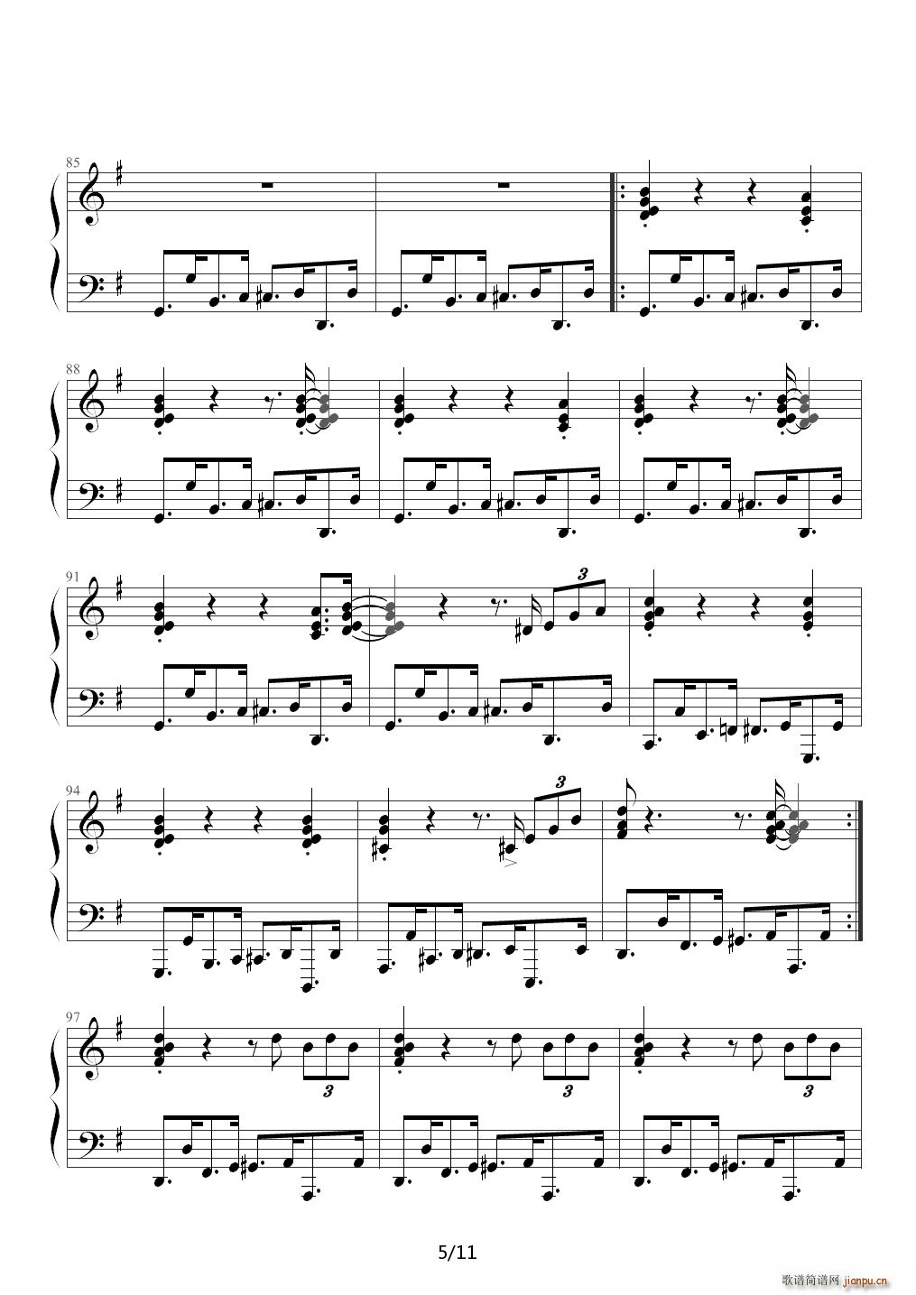 铃儿响叮当（变奏曲） 降E调5