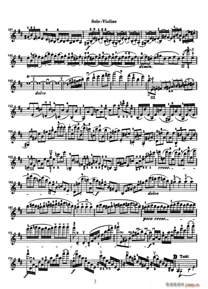 Konzert fur Violine（贝多芬小提琴协奏曲）3