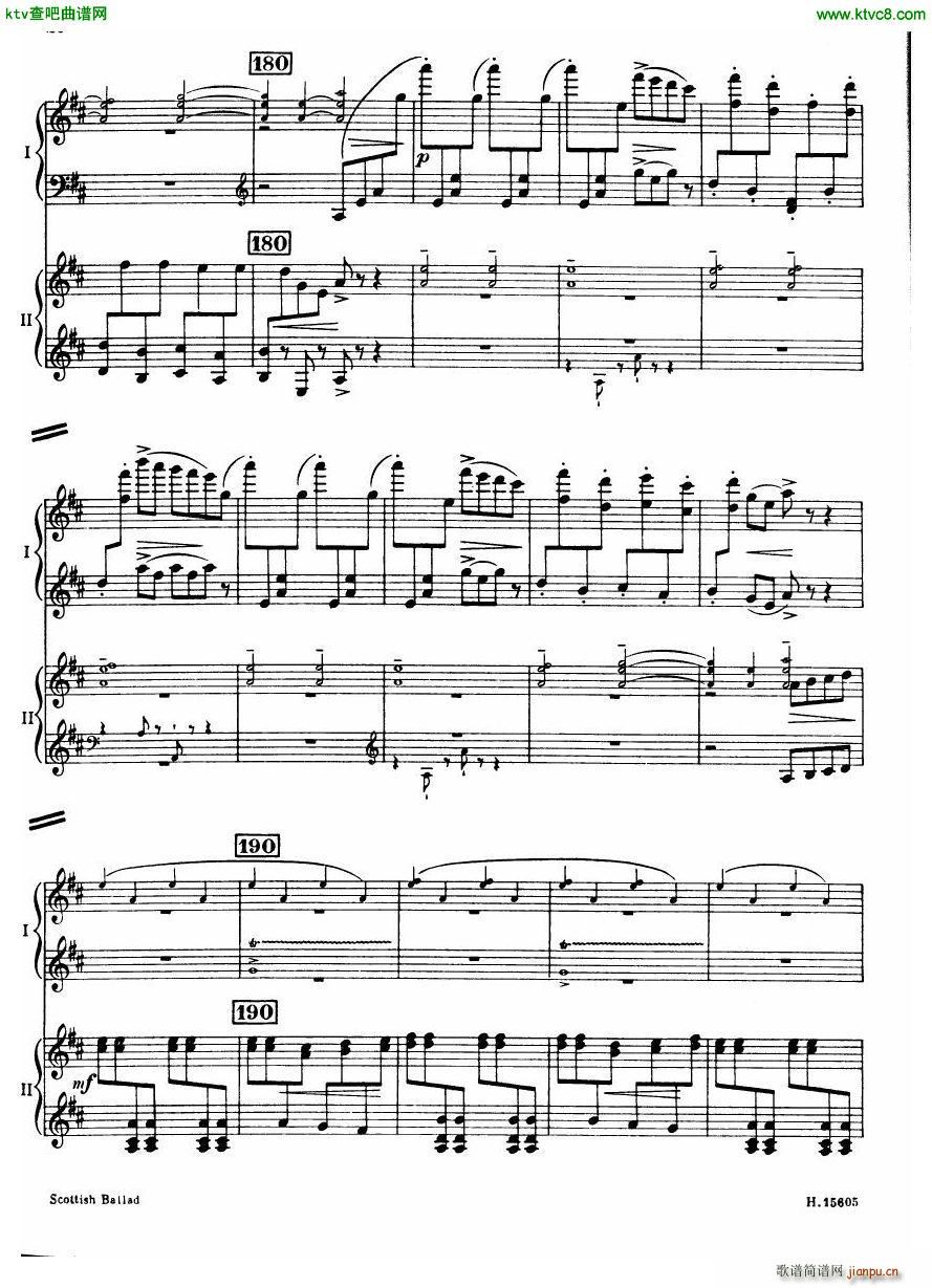 Britten Scottish Ballad op 26 arr for 2 pianos21