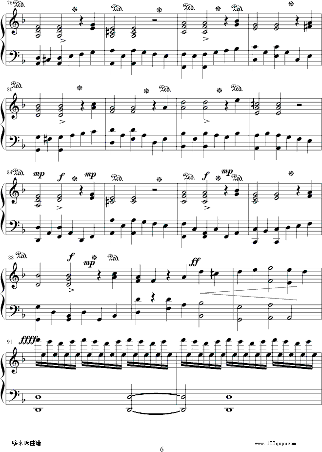 萨拉邦变奏曲- Sarabande-马克西姆6