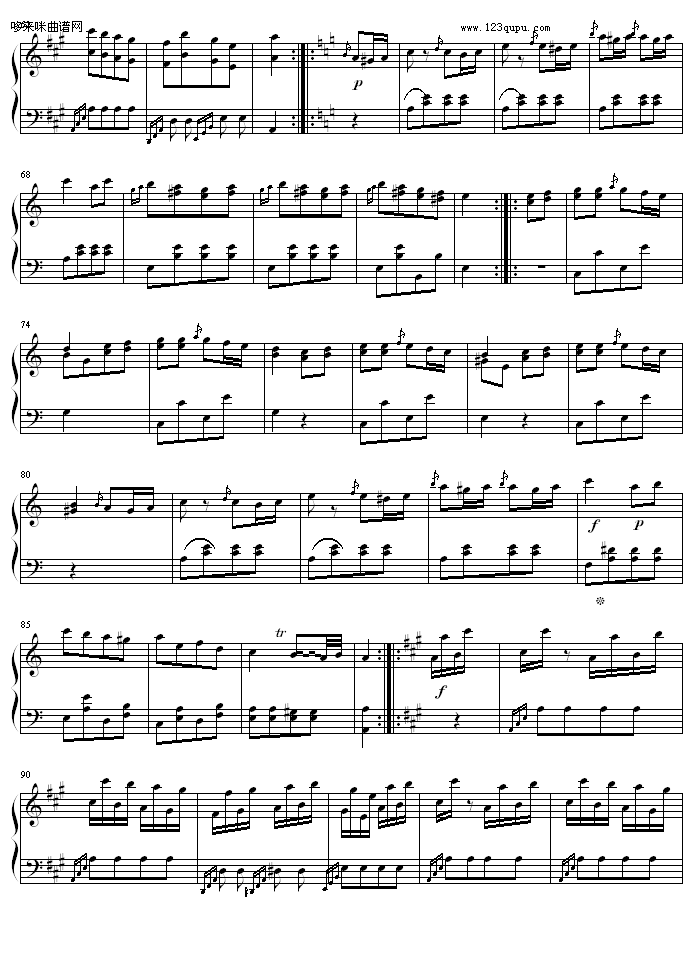 土耳其进行曲-(原版)-莫扎特3