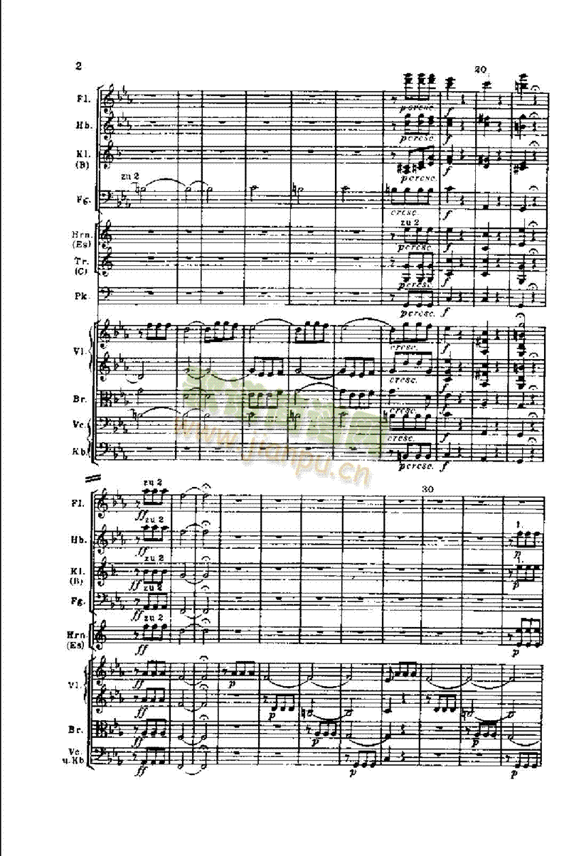 钢琴―第五交响曲（命运）作品67 键盘类 钢琴2