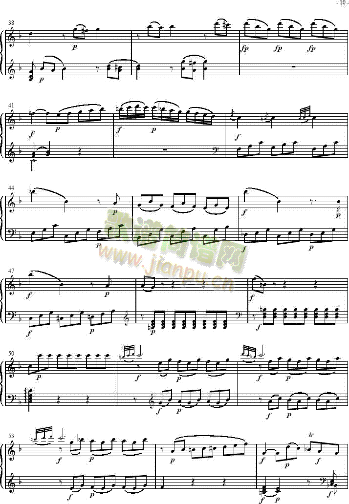 奏鸣曲 Sonatas K279 Mvt.23
