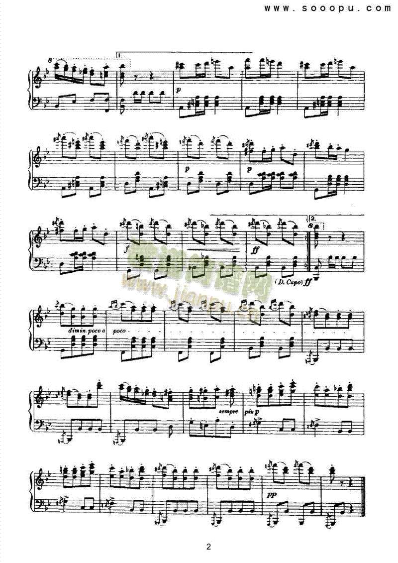 土耳其进行曲 键盘类 钢琴2