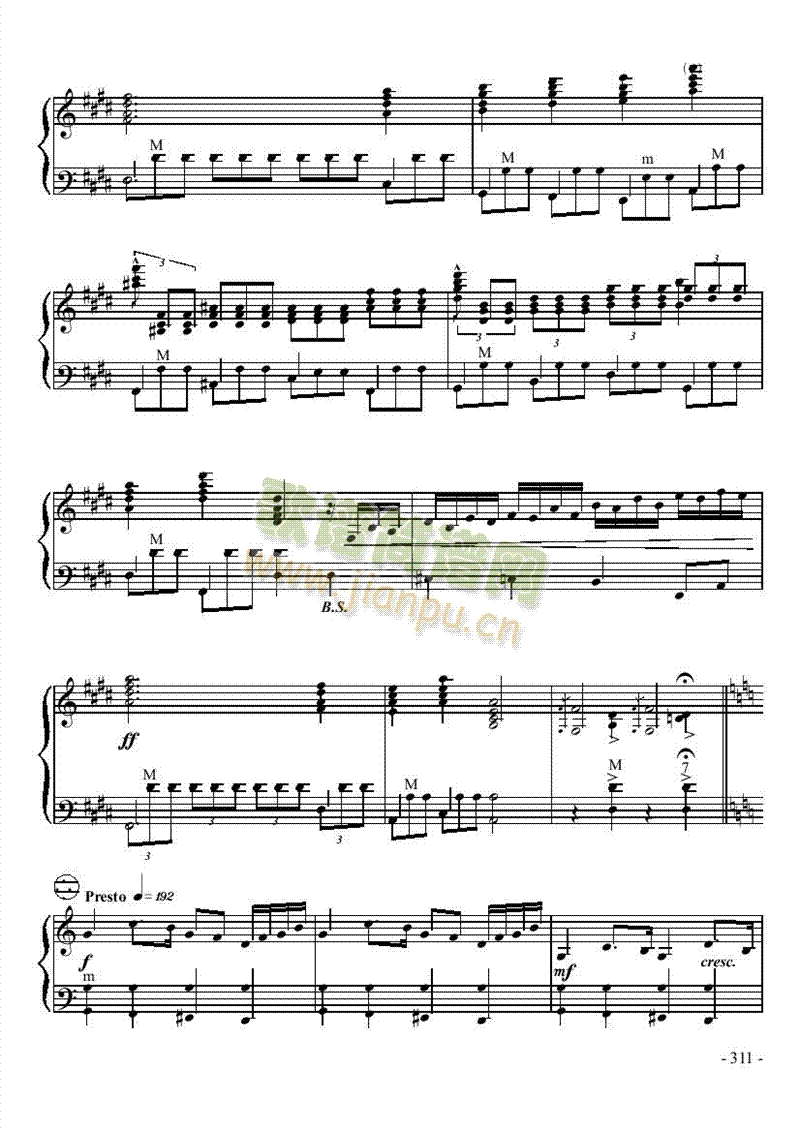 十级乐曲《诺恩吉亚幻想曲》 键盘类 手风琴16