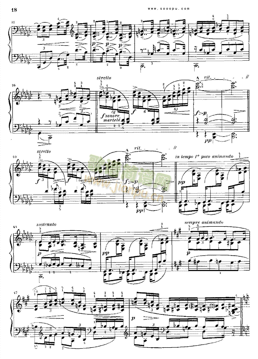 德彪西12首钢琴练习曲 键盘类 钢琴18