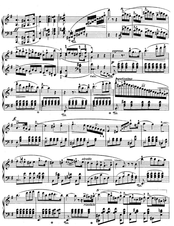 钢琴第一协奏曲 op.11-14