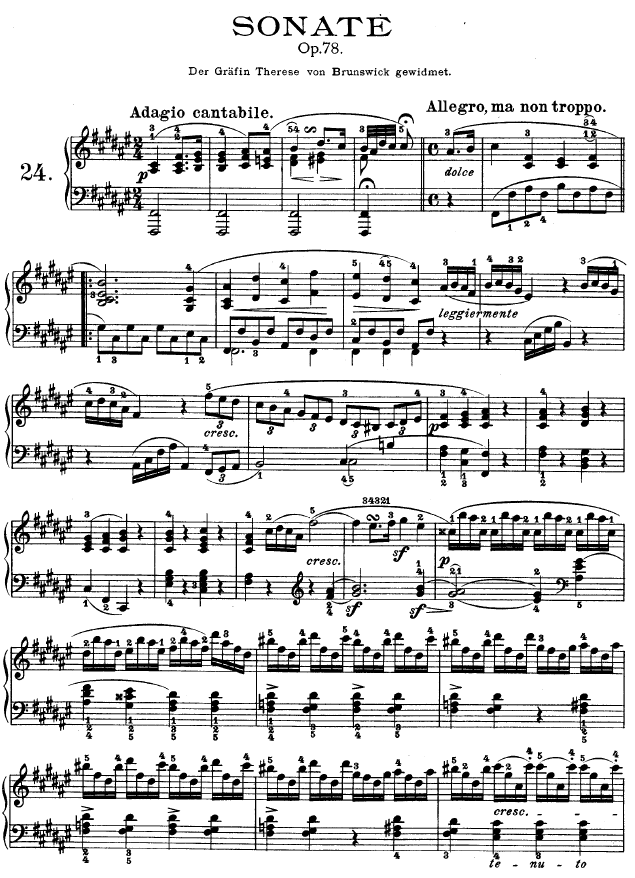第二十四钢琴奏鸣曲-Op.781