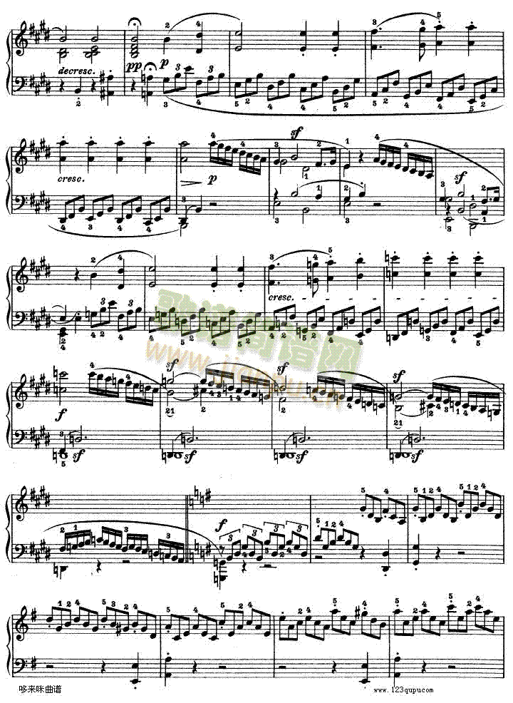 E大调第九钢琴奏鸣曲　Op. 14 No―1-贝多芬10