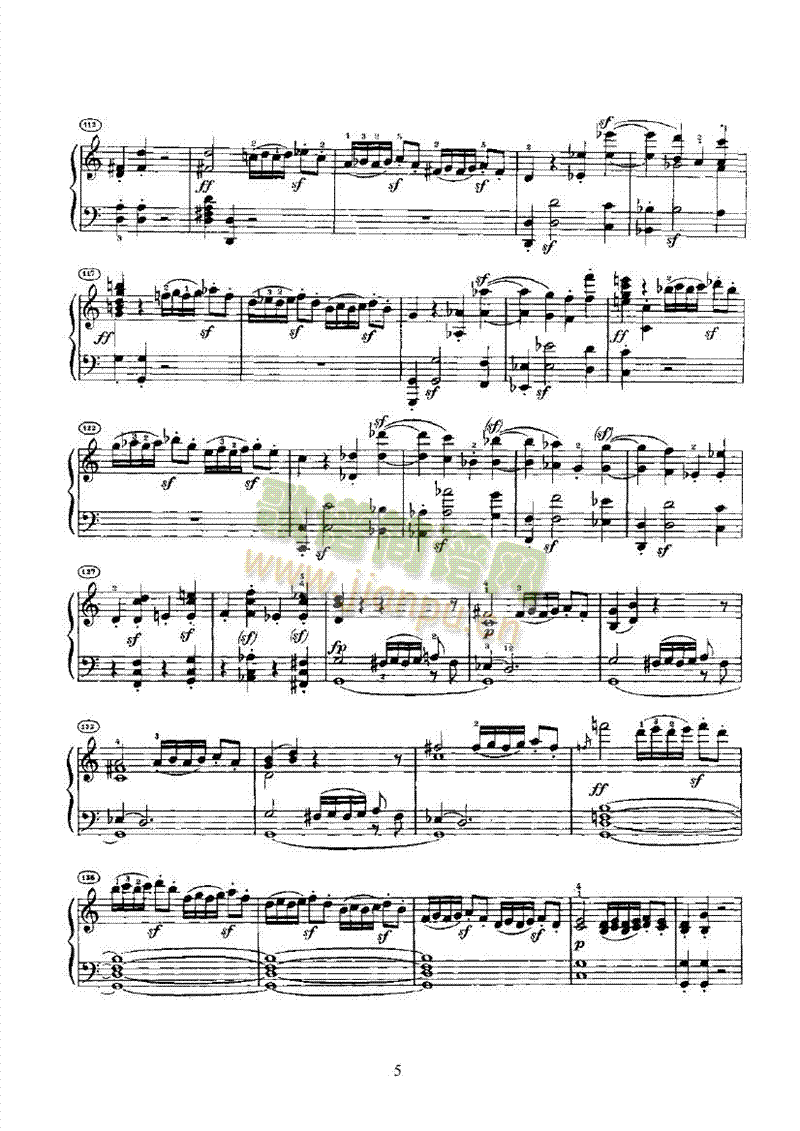 奏鸣曲(Opus2 Nr.3) 键盘类 钢琴5
