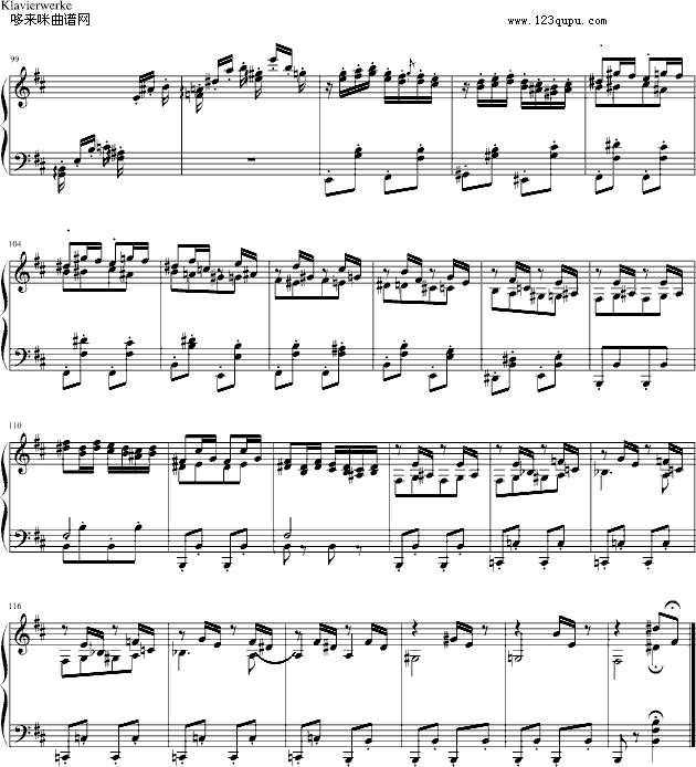 随想曲Op.76 No.2-勃拉姆斯5