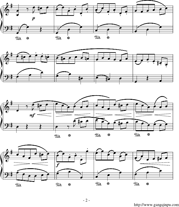 G大调小步舞曲2