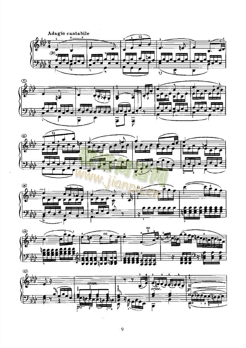 奏鸣曲(Opus13) 键盘类 钢琴9
