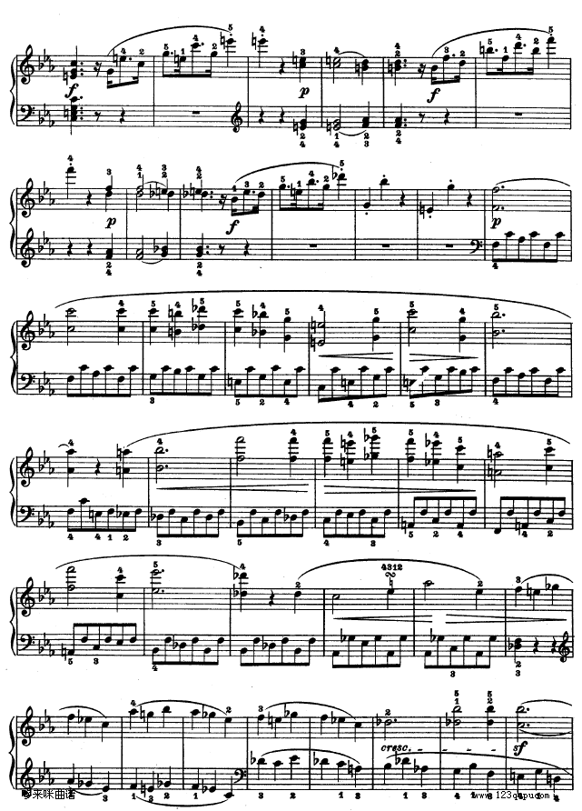 C小调第五钢琴奏鸣曲 - Op. 10―1-贝多芬3