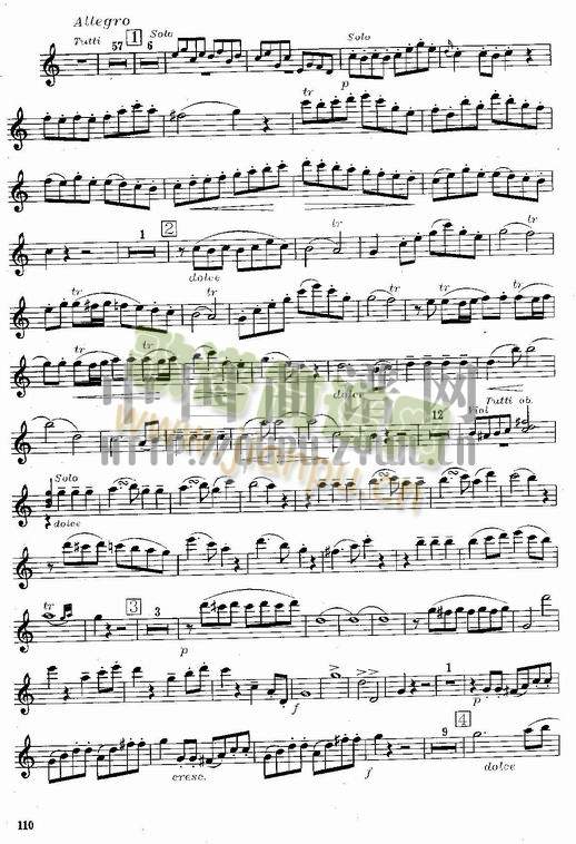 莫扎特C大调长笛协奏曲(Morzat C Major Concerto)6