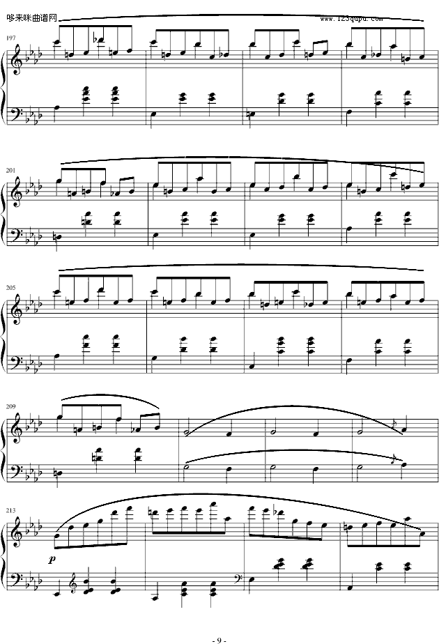 降A大调圆舞曲-肖邦9