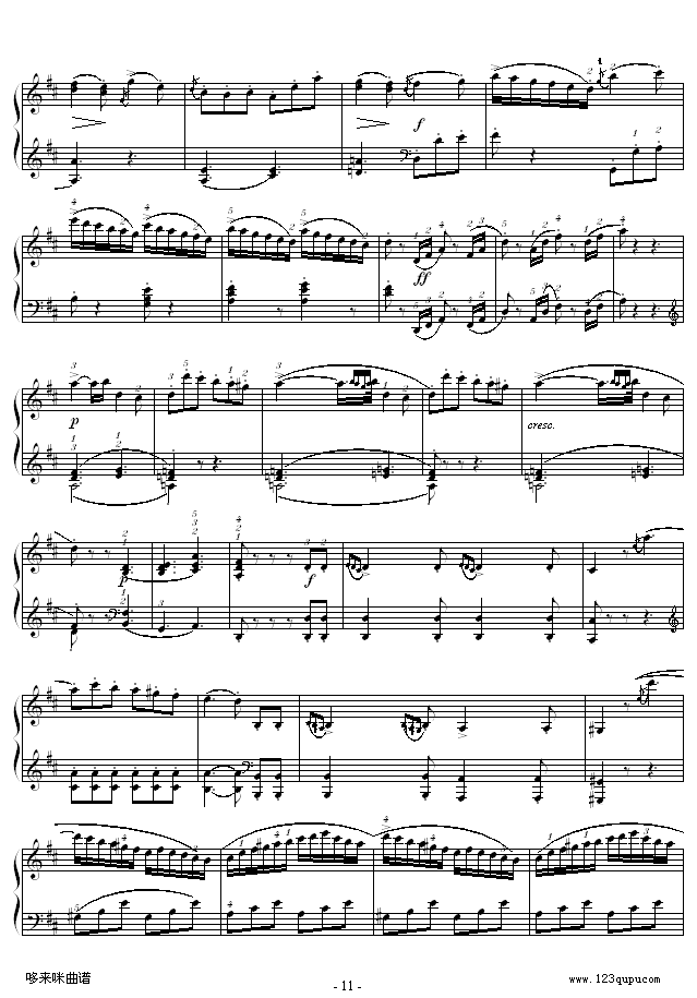 D大调奏鸣曲K.311-完整版-莫扎特11