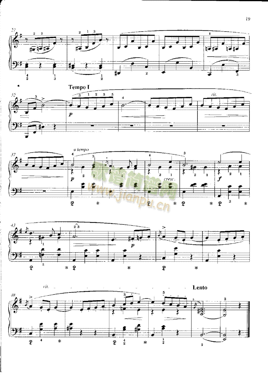 圆舞曲―格里格(作品38之7) 键盘类 钢琴2