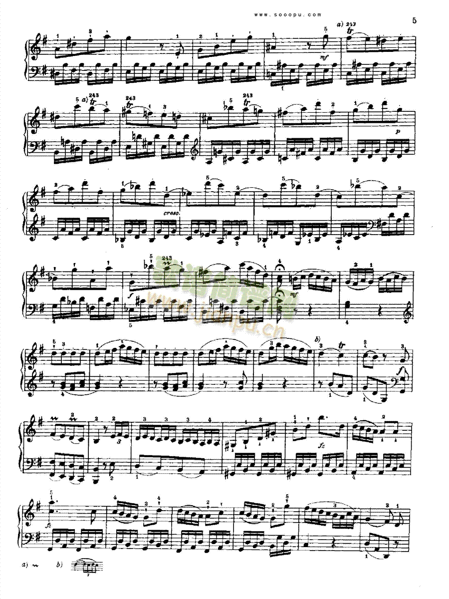 奏鸣曲一1776年出版 键盘类 钢琴3