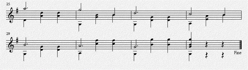 溜冰圆舞曲（古典吉他练习曲）五线谱2