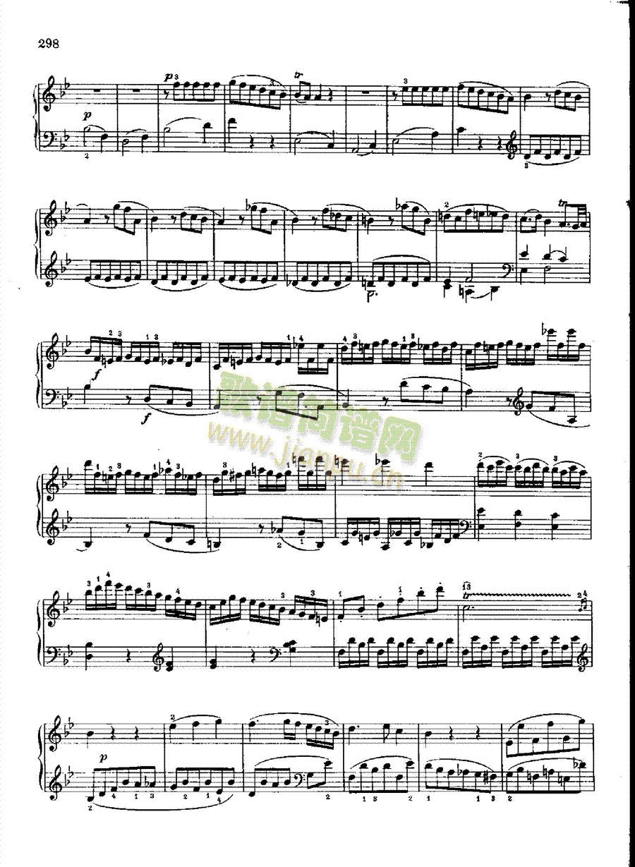 奏鸣曲Nr.570 键盘类 钢琴5