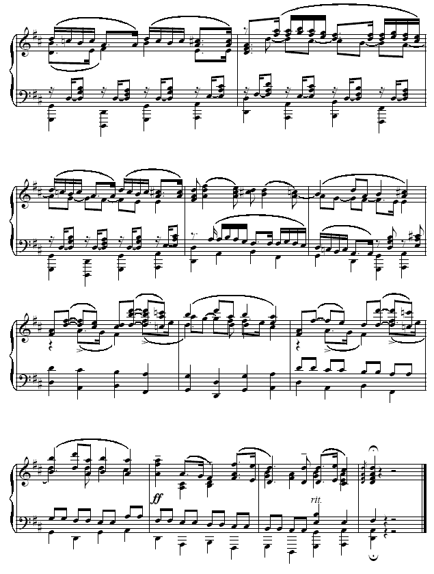 D大调卡农-Cannon D4
