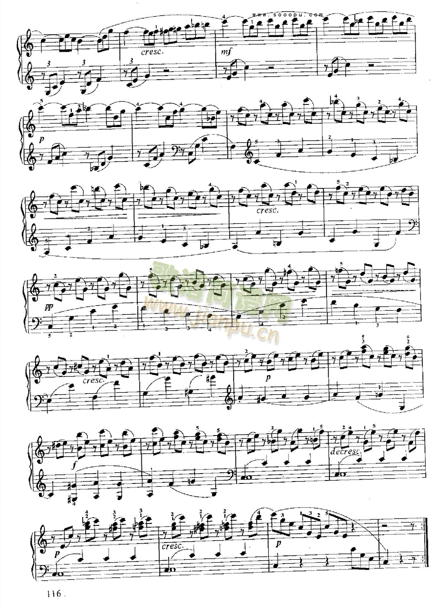 小奏鸣曲(18.) 键盘类 钢琴3