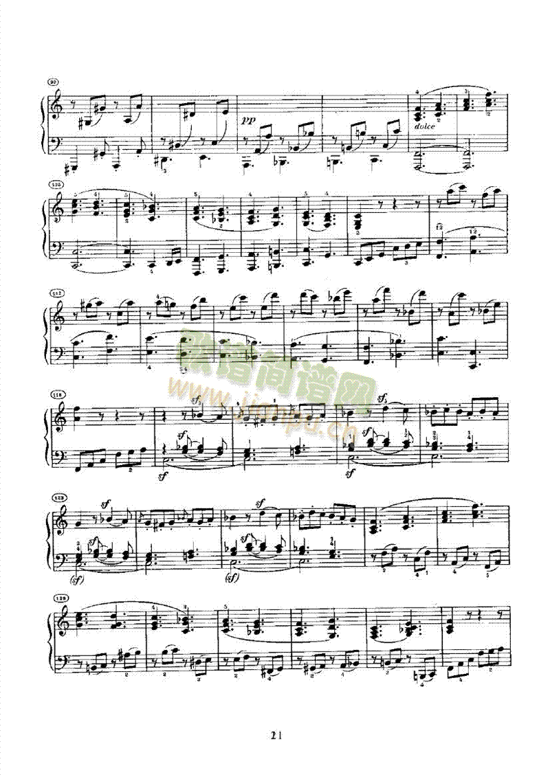 奏鸣曲(Opus2 Nr.3) 键盘类 钢琴21