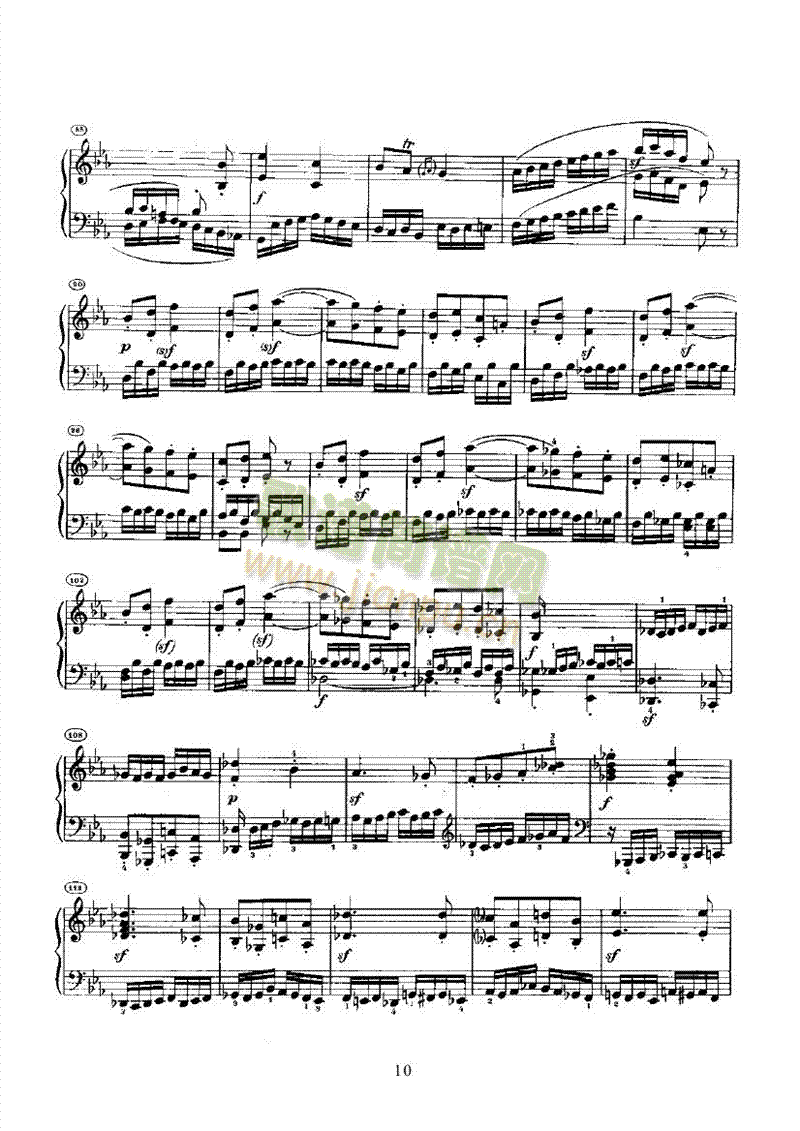 奏鸣曲(Opus27 Nr.1) 键盘类 钢琴10