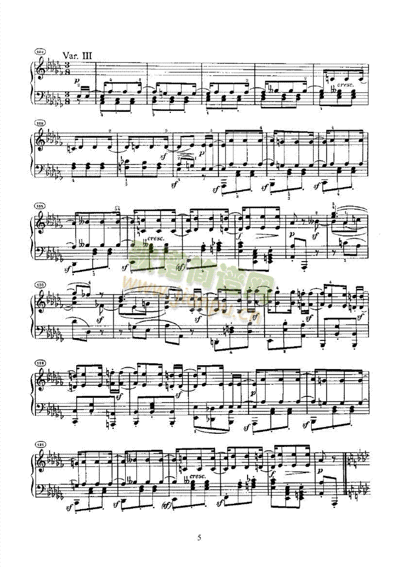 奏鸣曲(Opus26) 键盘类 钢琴5
