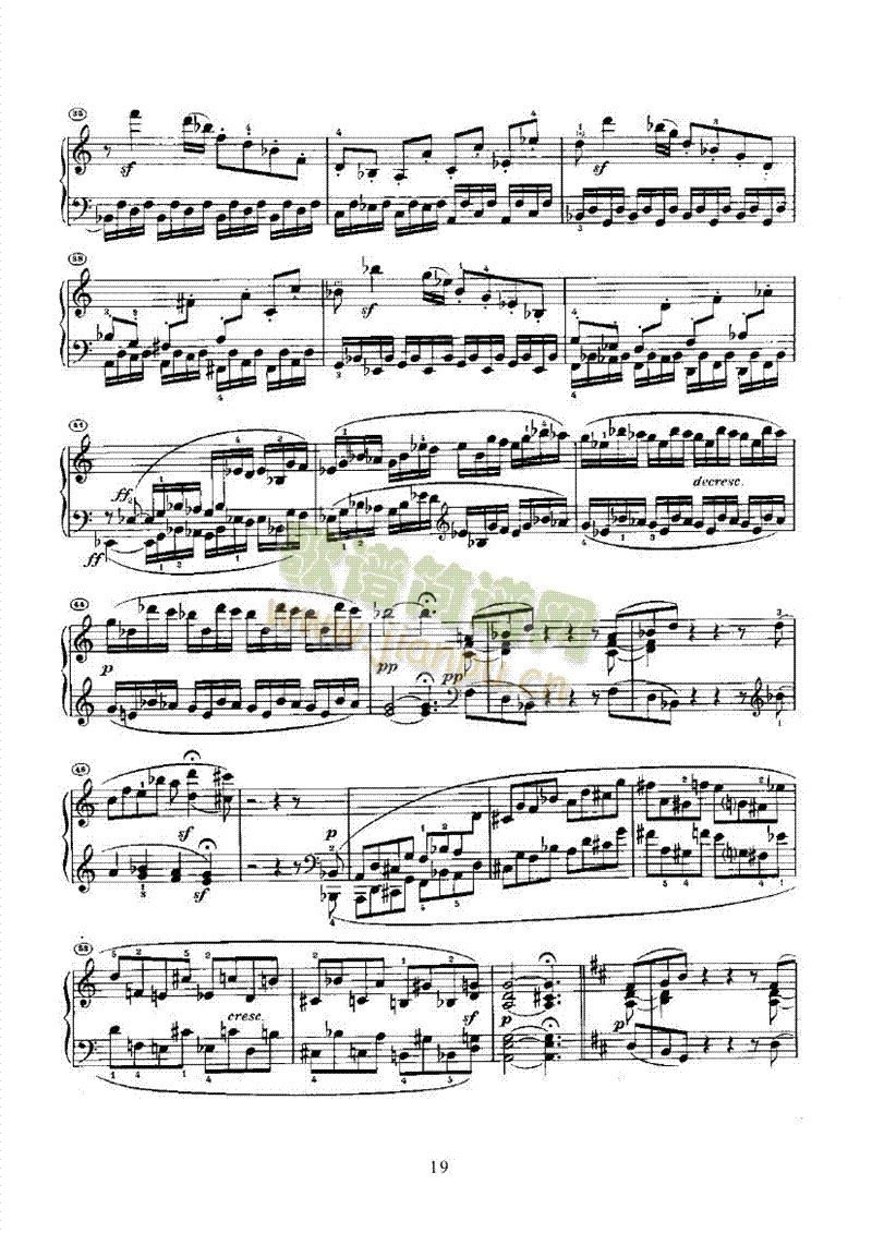 奏鸣曲(Opus10 Nr.3) 键盘类 钢琴19