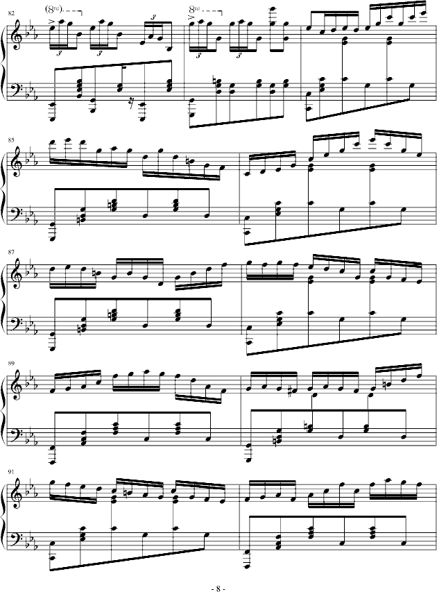 c小调波兰舞曲8