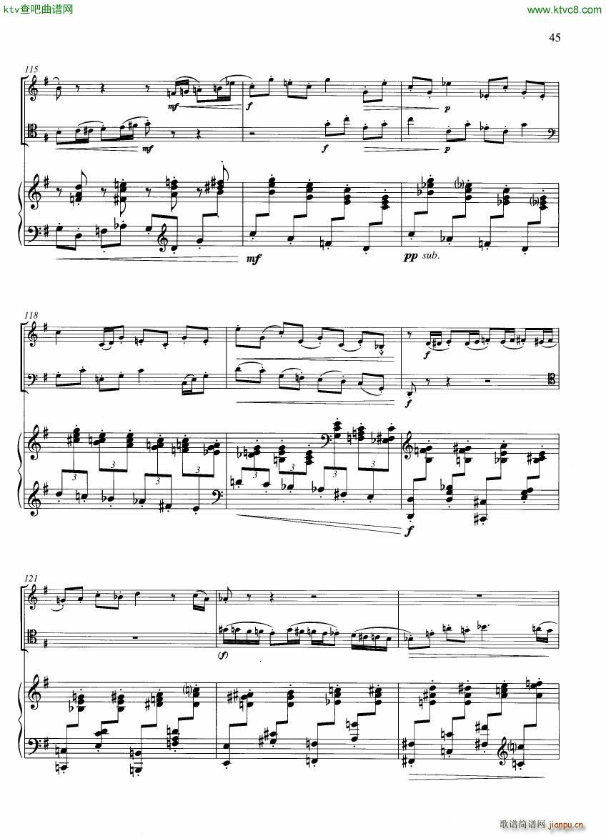 Francaix Trio for oboe bassoon and piano 二18