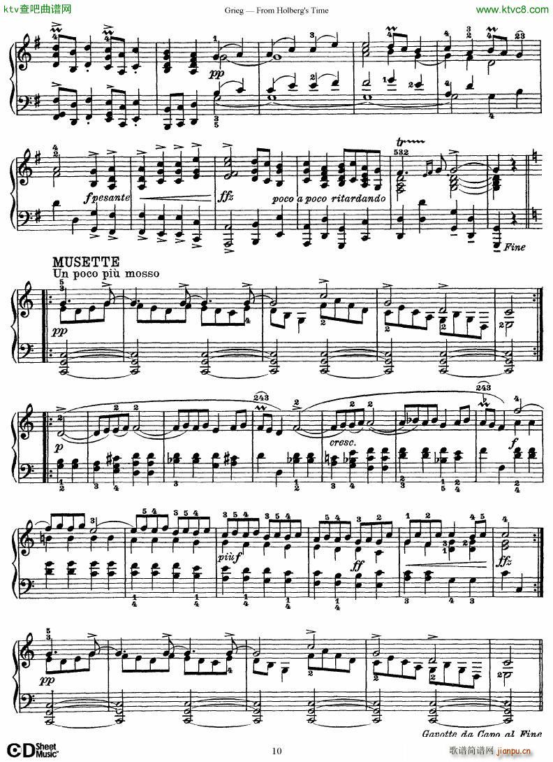 Grieg From Holberg s Time 1 510