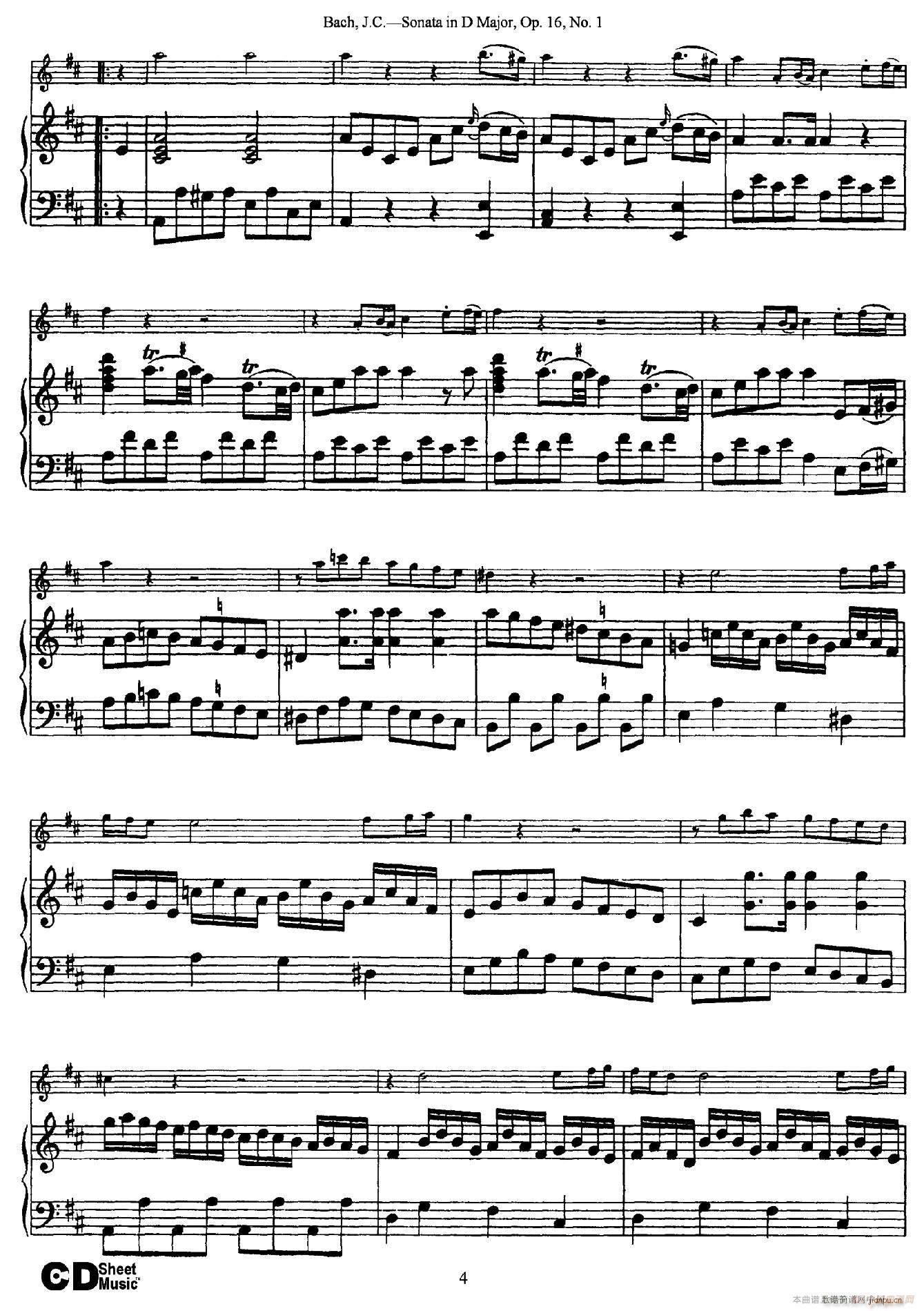 Sonata in D Major Op 16 No 1（ 钢琴伴奏）4