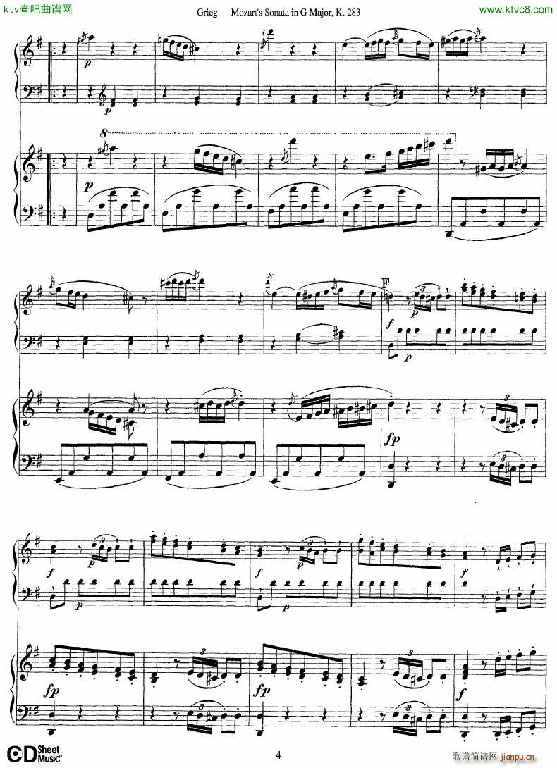 Grieg Sonata K 582 Mozart 2nd Piano Grieg4
