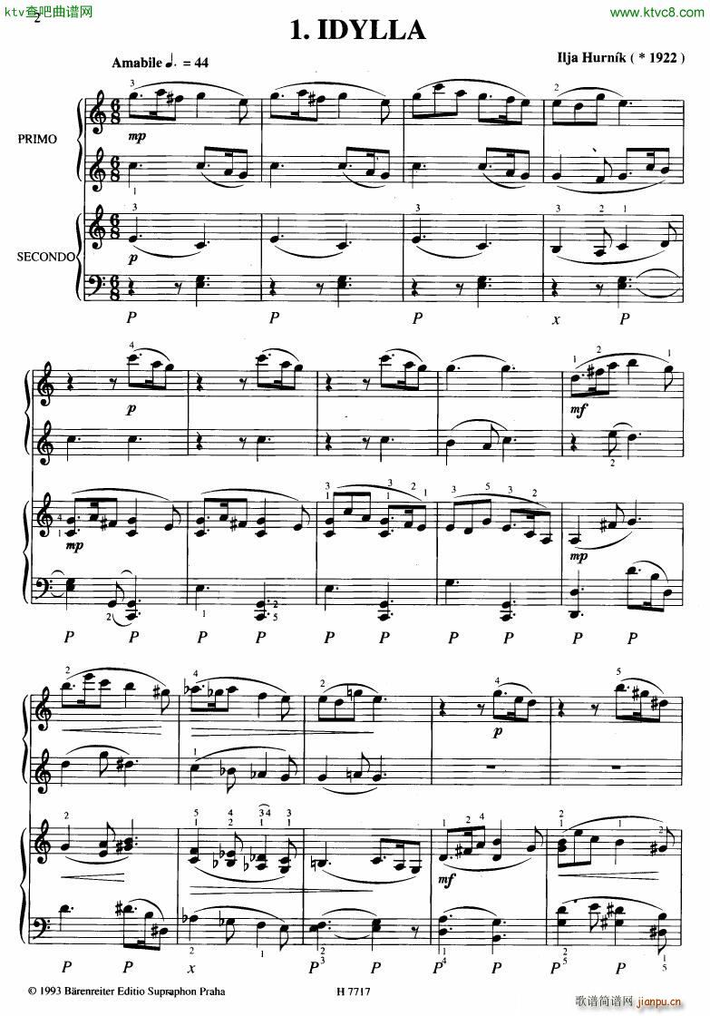 Hurnik innocenza for 4 hands1