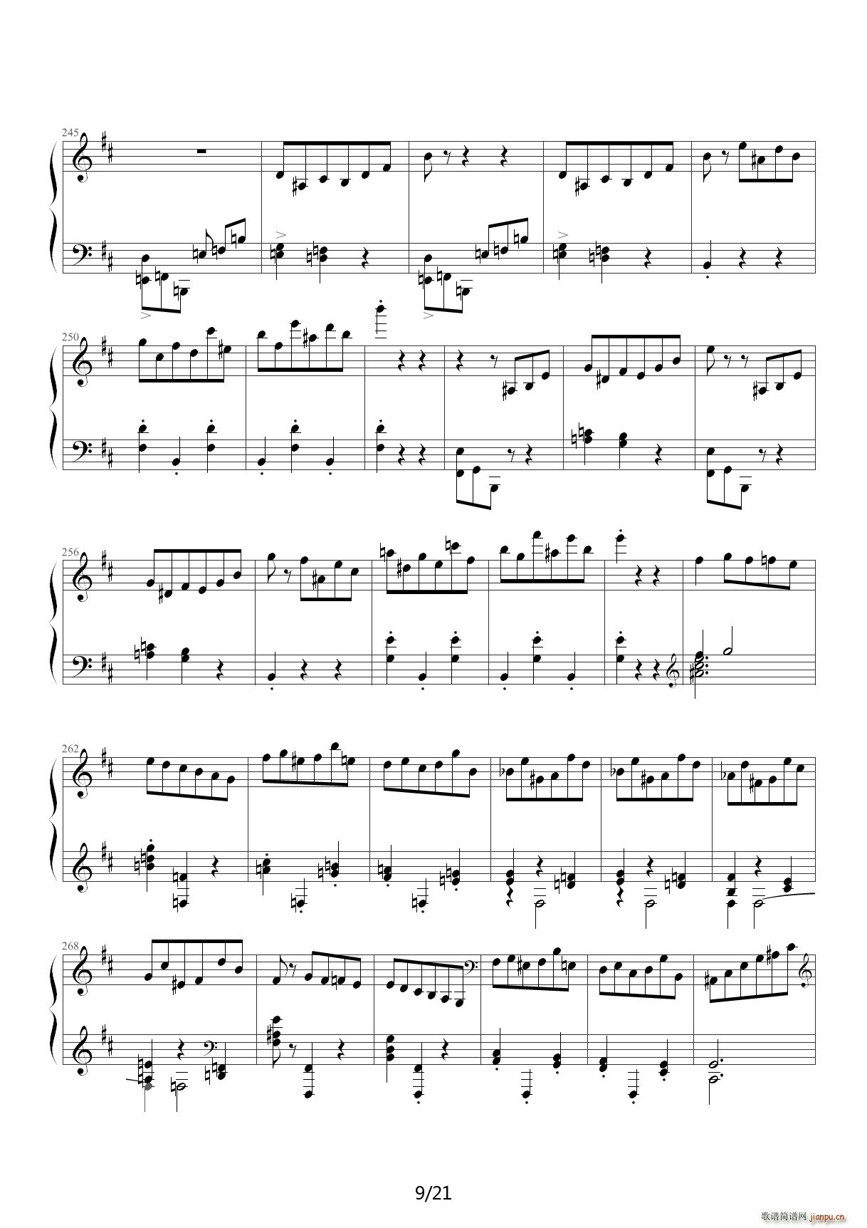 肖邦第一谐谑曲 D调9
