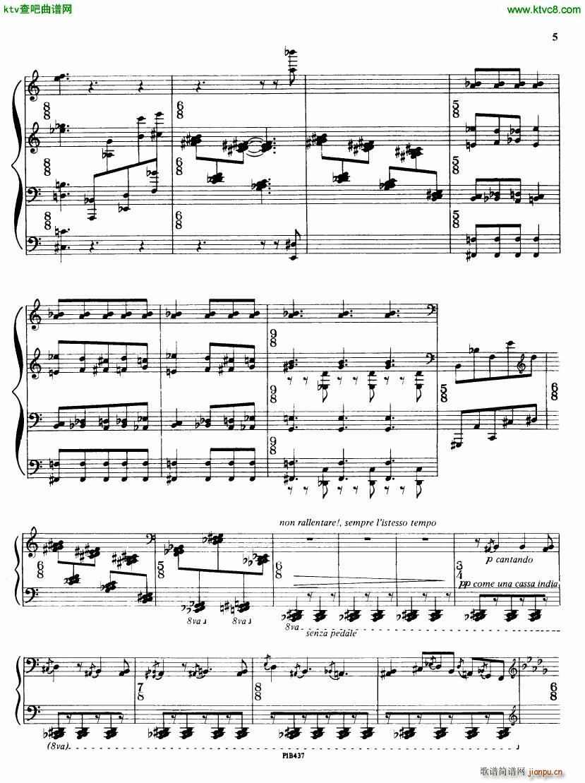 Ginastera op 53 Sonata No 25