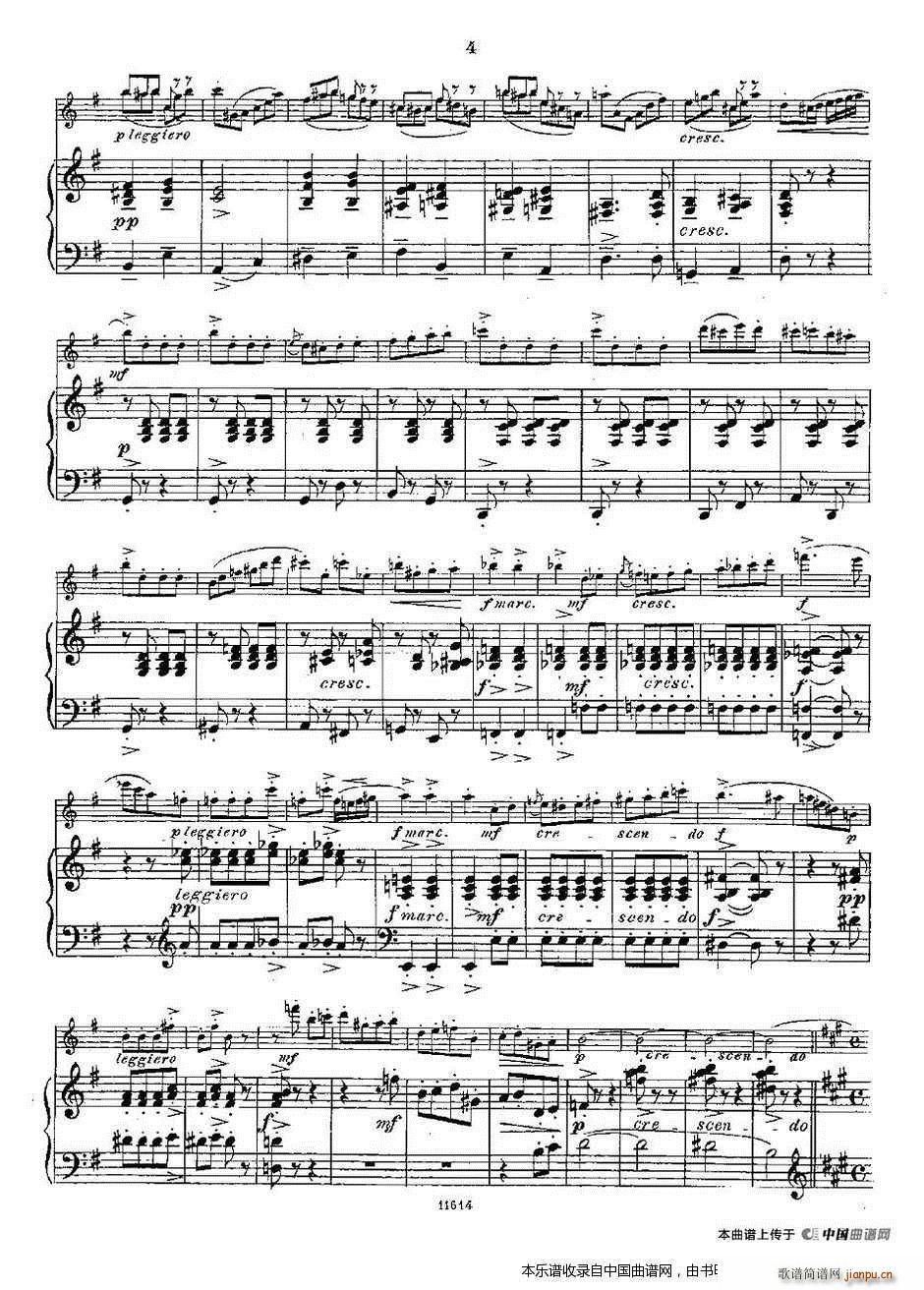 Opern-Transcriptionen Op 45-4（长笛 钢琴伴奏） 长笛谱2