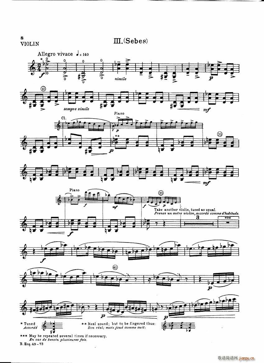 Bartok SZ 111 Contrasts violin8