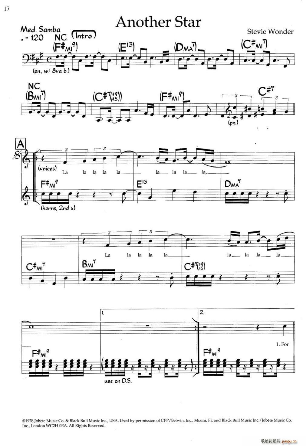 Another Star（爵士钢琴曲、带歌词）1