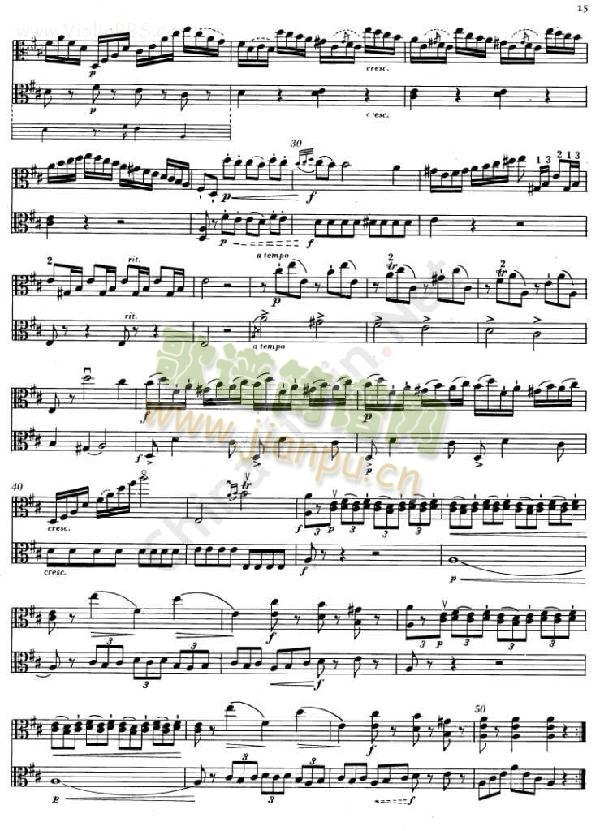 BRUNI《Sonata II.》( I.) 【I. II.中提琴】2