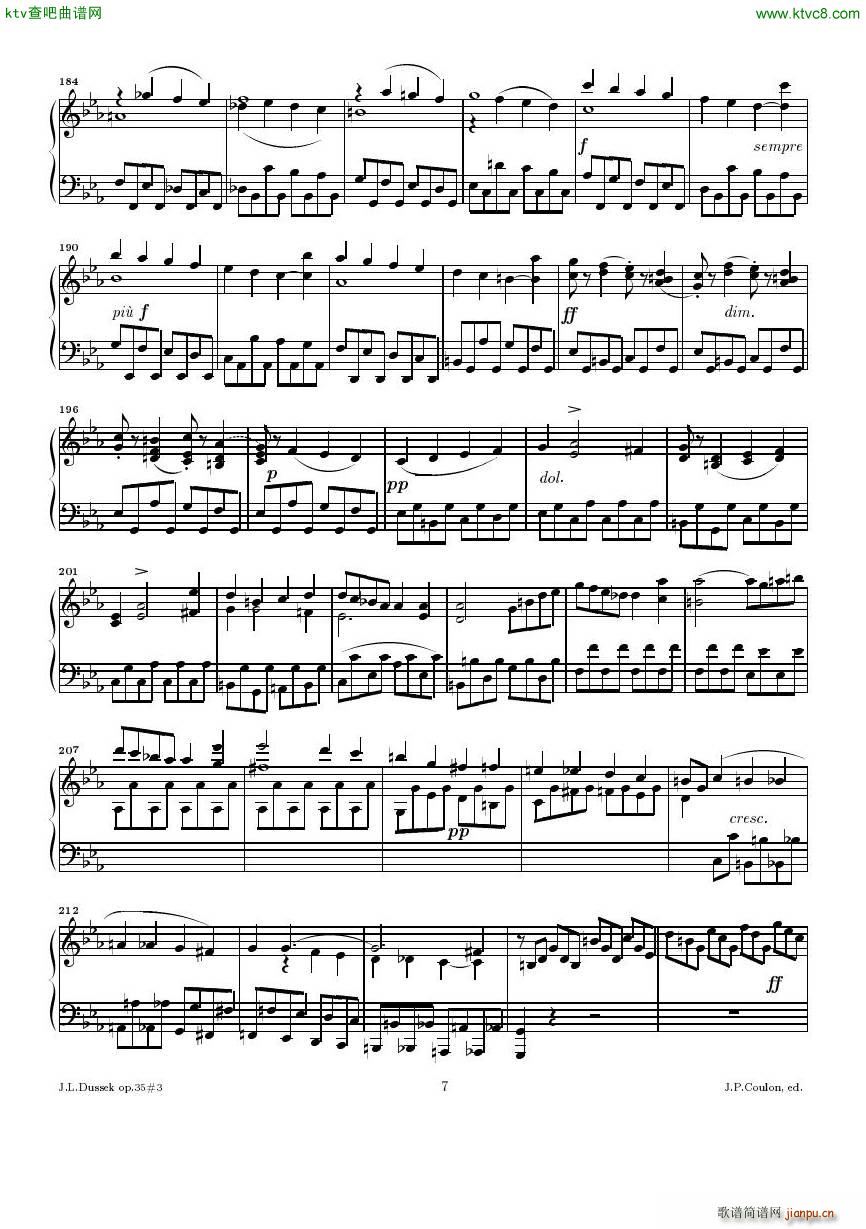 Dussek Sonate No13 op35 No37