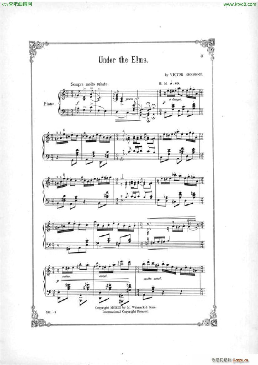 Victor Herbert Under the Elms Souvenir de Saratoga1