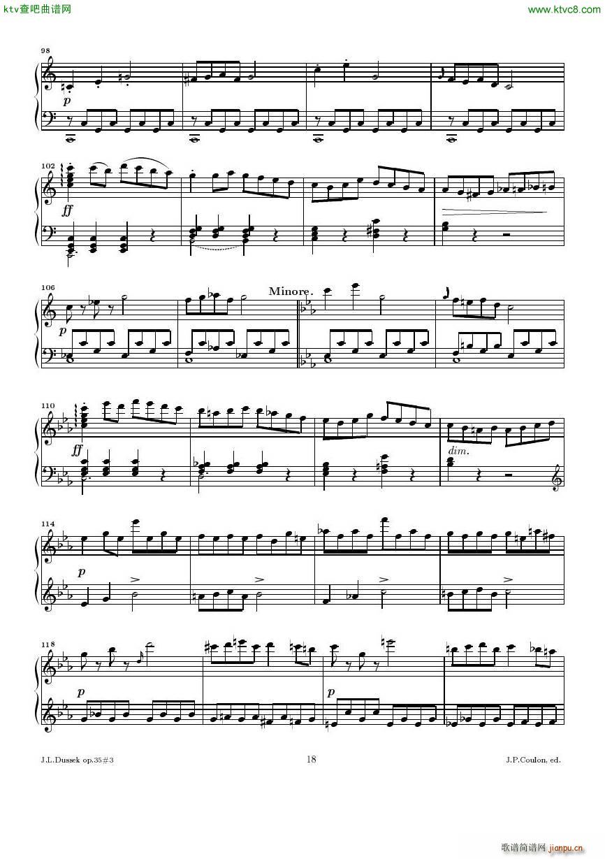 Dussek Sonate No13 op35 No318
