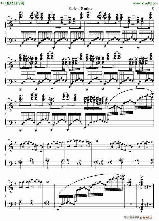 Etude in E minor_项海波2