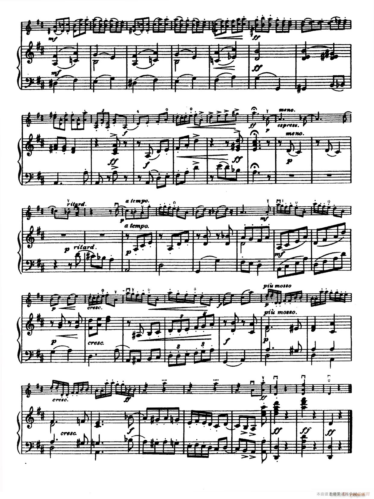 D大调学生协奏曲（塞茨作品第14号）11