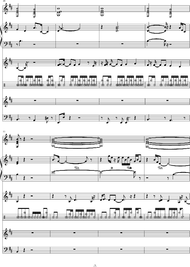 颓废2(音效已修改)-钢琴谱(钢琴曲)-swenl7