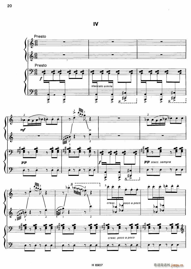 Barton Sonatina for 4 hands20